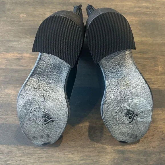 Free People Essential Chelsea Boot Metallic Black Size 39.5 - Picture 5 of 6